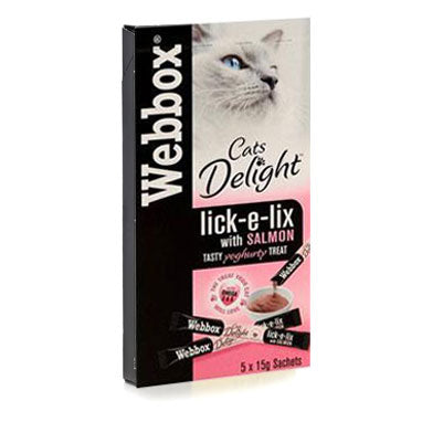 Webbox Lick-e-Lix Salmon 5 x 15g Sachets - UK BUSINESS SUPPLIES