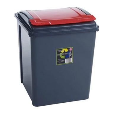 Wham Recycle It Red Bin & Lid 50 Litre - UK BUSINESS SUPPLIES