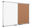 Bi-Office Maya Combination Board Cork/Magnetic Whiteboard Aluminium Frame 1200x900mm - XA0503170 - UK BUSINESS SUPPLIES
