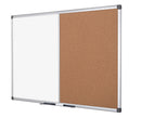 Bi-Office Maya Combination Board Cork/Magnetic Whiteboard Aluminium Frame 1800x1200mm - XA2703170 - UK BUSINESS SUPPLIES