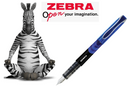 Zebra Fuente Disposable Blue Fountain Pen - UK BUSINESS SUPPLIES