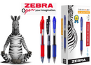 Zebra Sarasa Retractable Rollerball Gel Ink Pen Medium Black (Pack 12) - UK BUSINESS SUPPLIES