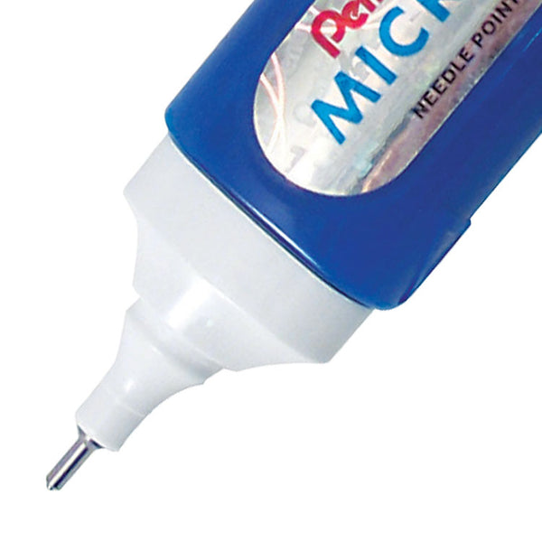 Pentel Micro Correct Precision Tip Correction Fluid Pen White (Pack 12) - ZL31-W - UK BUSINESS SUPPLIES