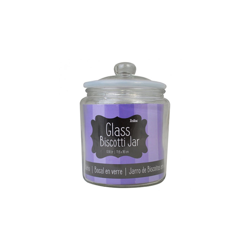 Zodiac Purple Glass Biscotti Jar 0.9 Litre - UK BUSINESS SUPPLIES